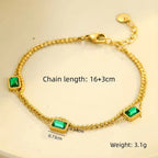Aevra Emerald layered Bracelet