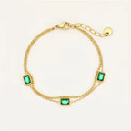 Aevra Emerald layered Bracelet
