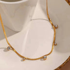 American Diamond Drop Necklace