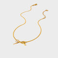 Bow Herringbone Necklace