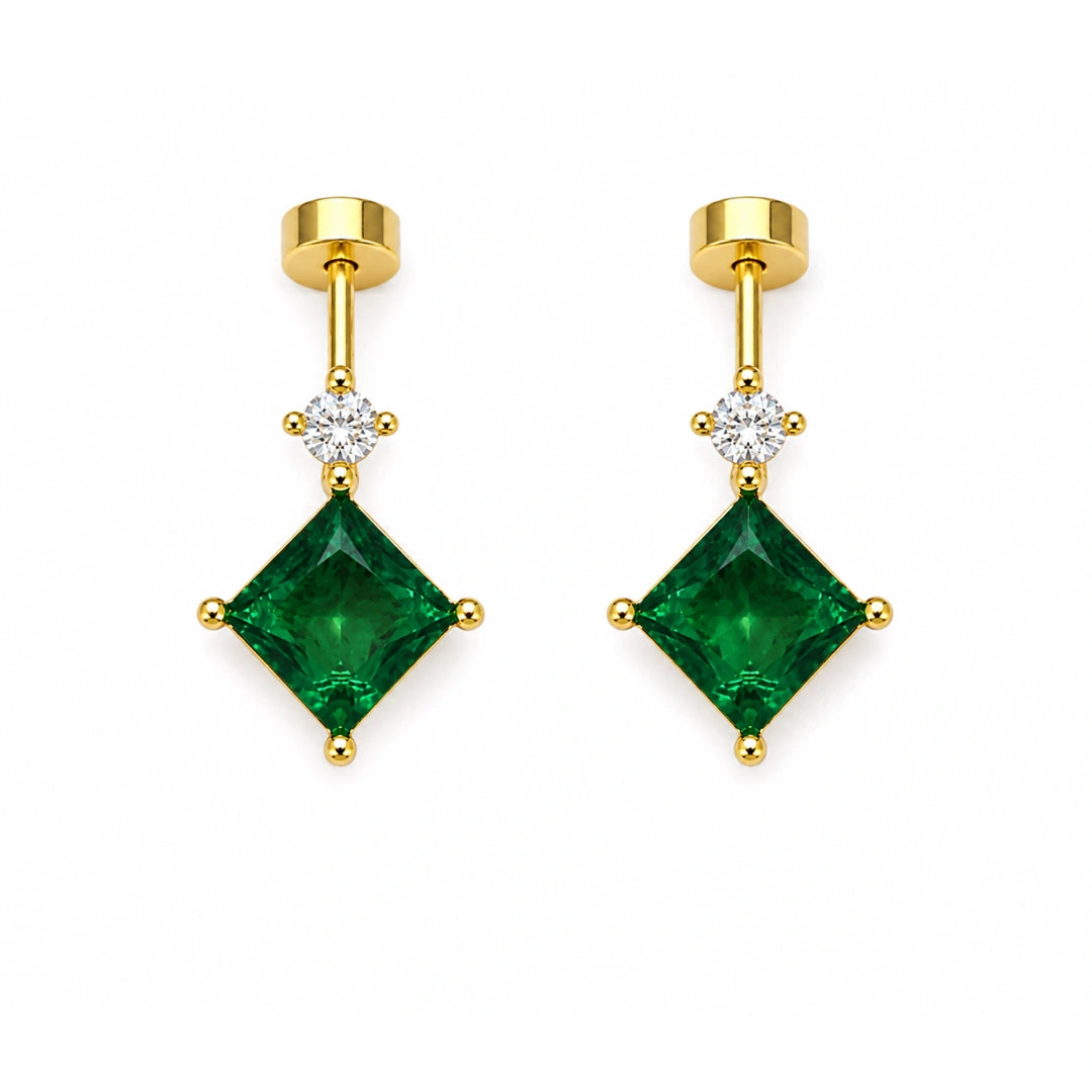 Emerald Studs (Pair)