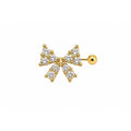 Diamond Ribbon Stud