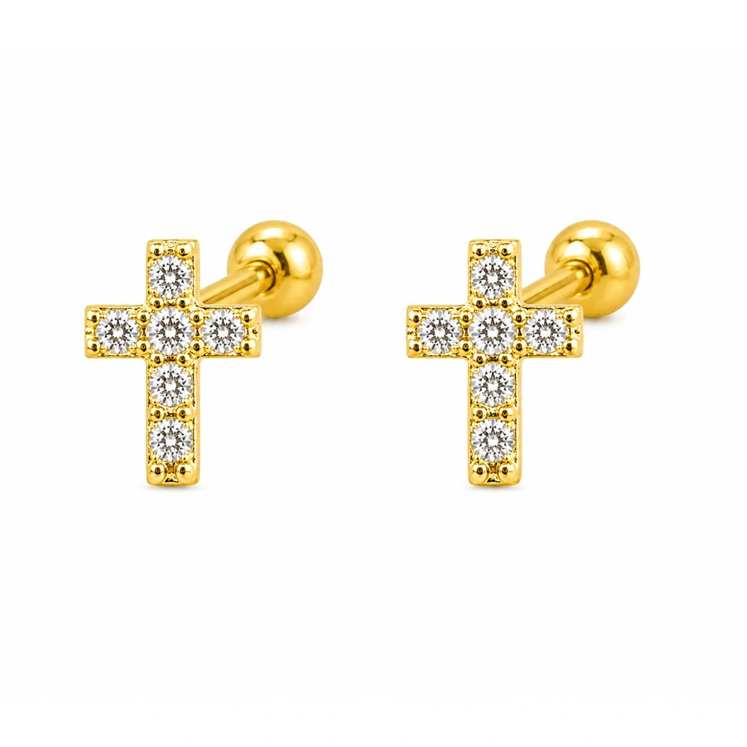 Cruxelle Cross Studs