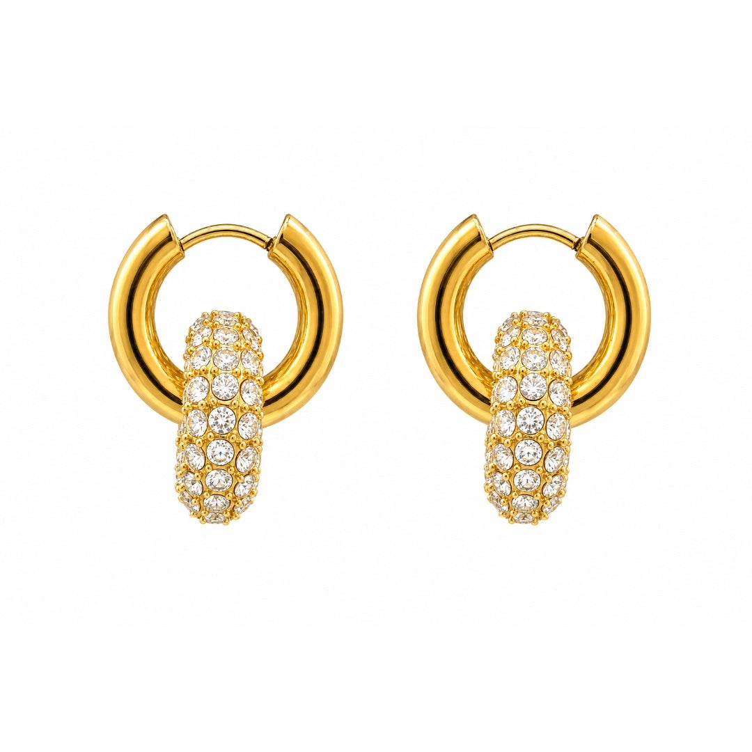 Crystal Detachable Hoops