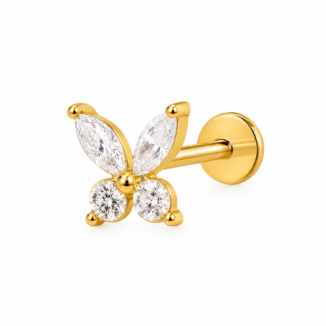 Butterfly Stud