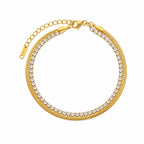 Snake Chain Tennis  Bracelet