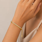 Snake Chain Tennis  Bracelet