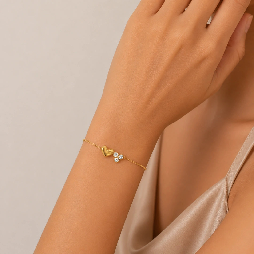 Heart & Stone Bracelet
