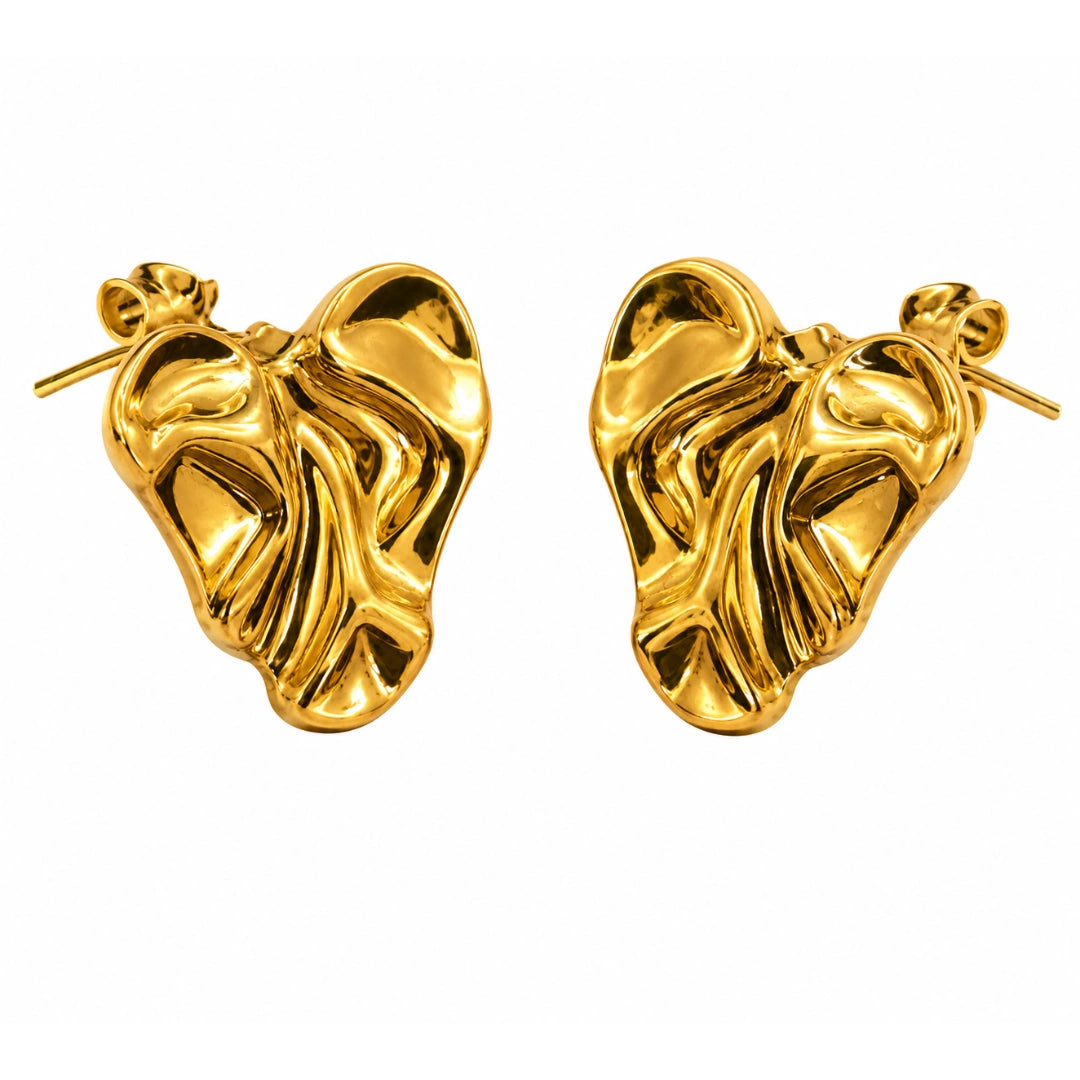 Heart Molten Earrings