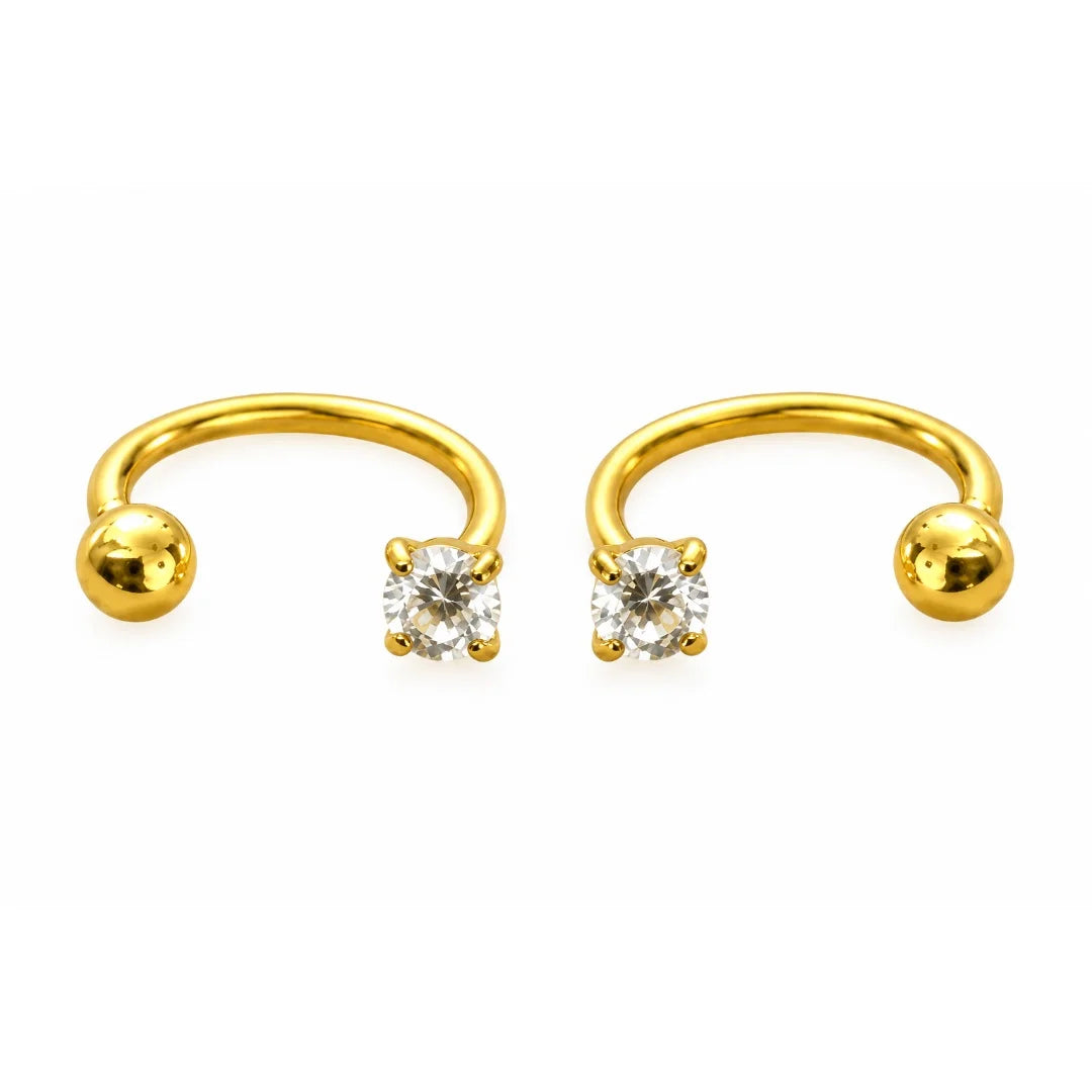 Glow Gem Studs (stainless steel)