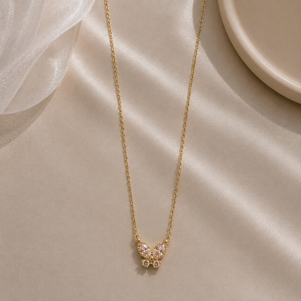 Crystal Butterfly Necklace