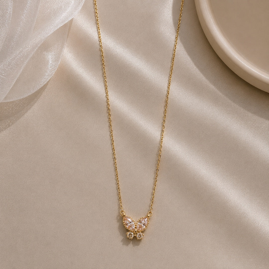 Crystal Butterfly Necklace
