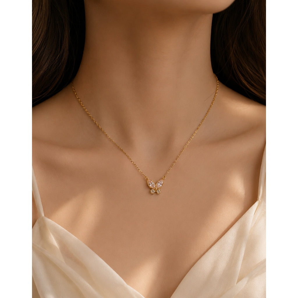 Crystal Butterfly Necklace