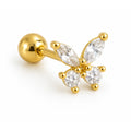Crystal Butterfly Stud