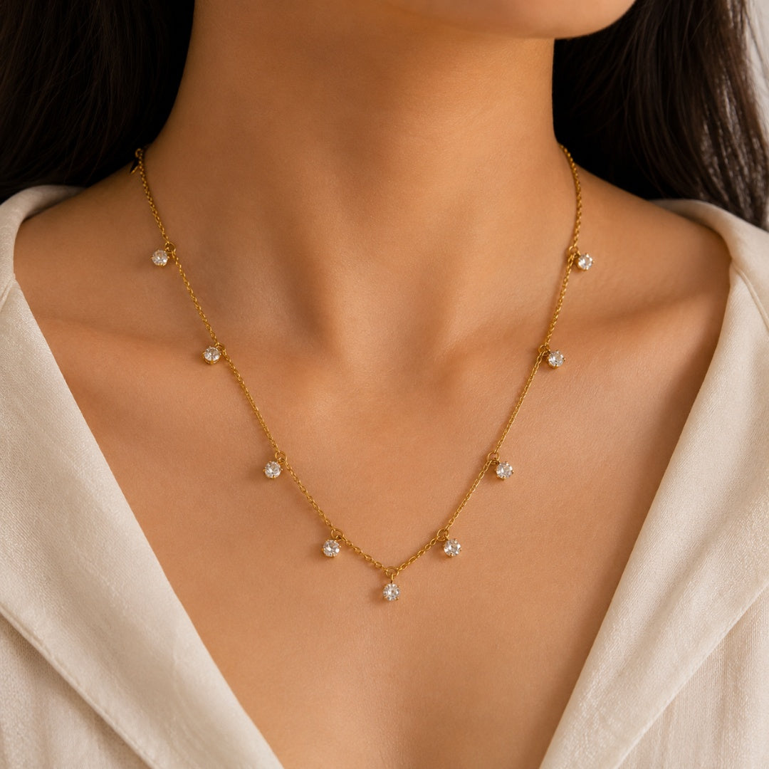 Crystal Drop Necklace
