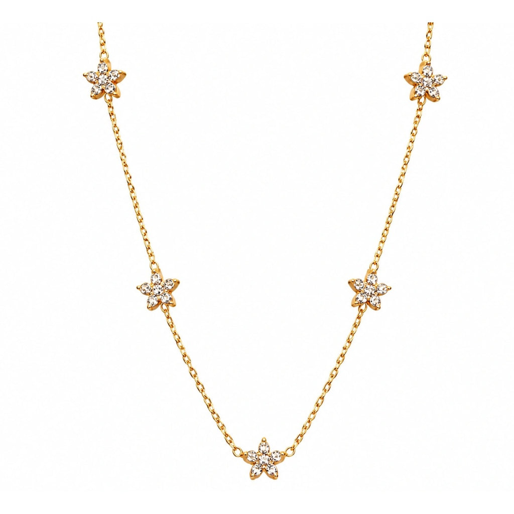 Crystal Flower Necklace