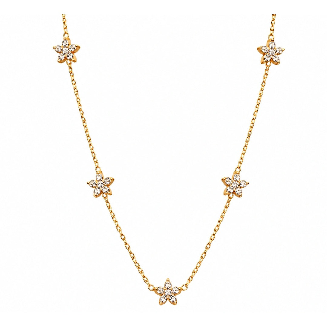 Crystal Flower Necklace
