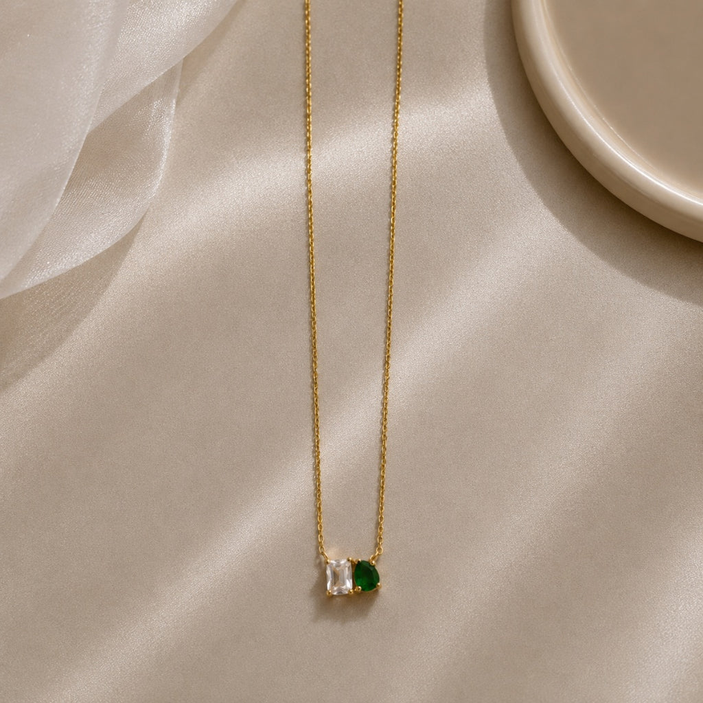 Crystal & Emerald Charm
