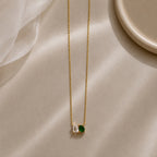 Crystal & Emerald Charm