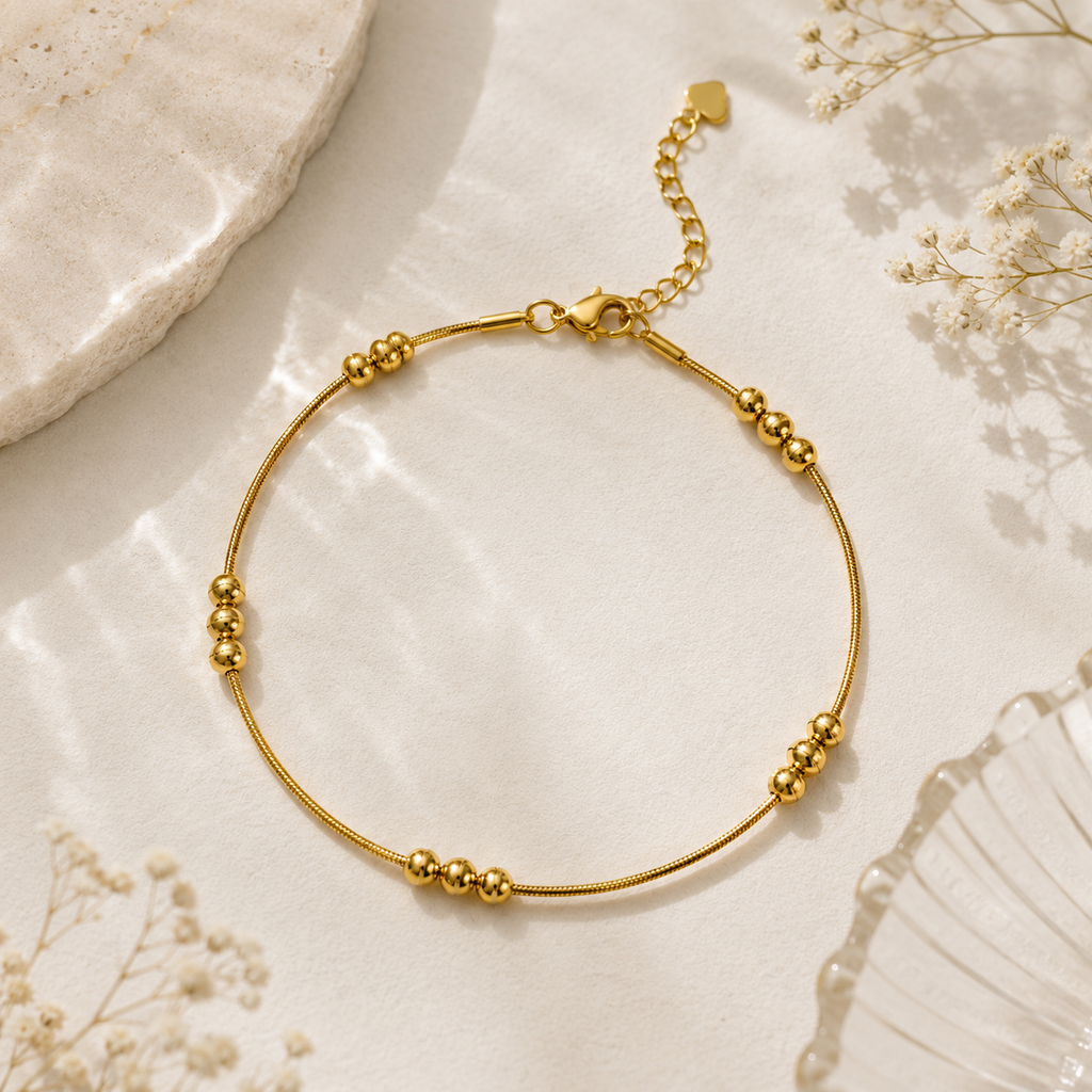 Dainty Bead Anklet