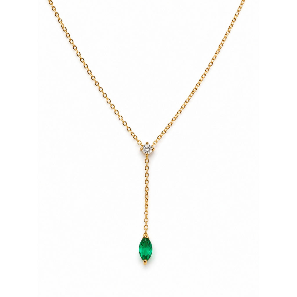 Emerald Drop Necklace