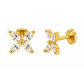 Poppy Studs (stainless steel)