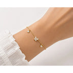 Golden Butterfly Crystal Bracelet