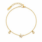 Golden Butterfly Crystal Bracelet