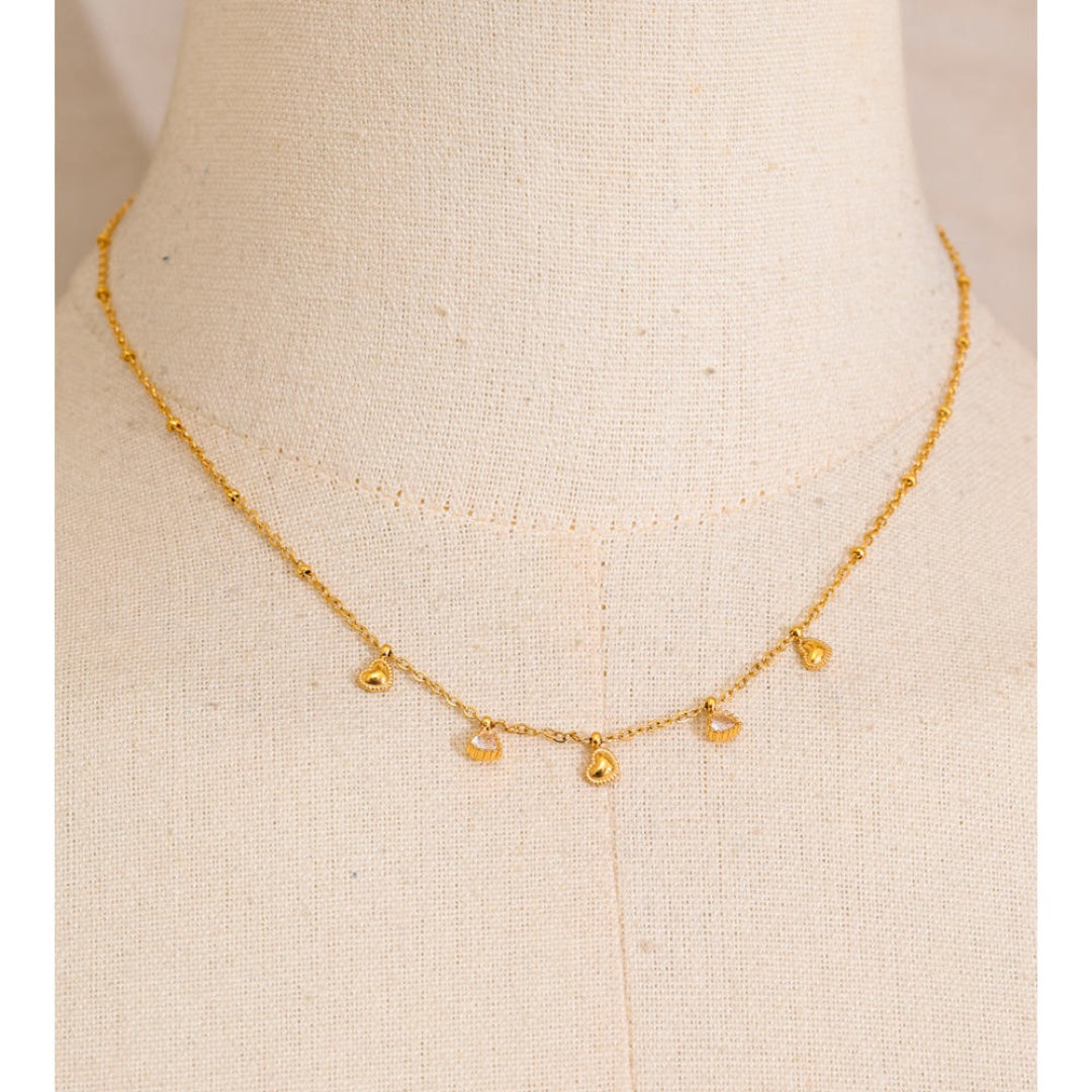 Golden Flutter Hearts