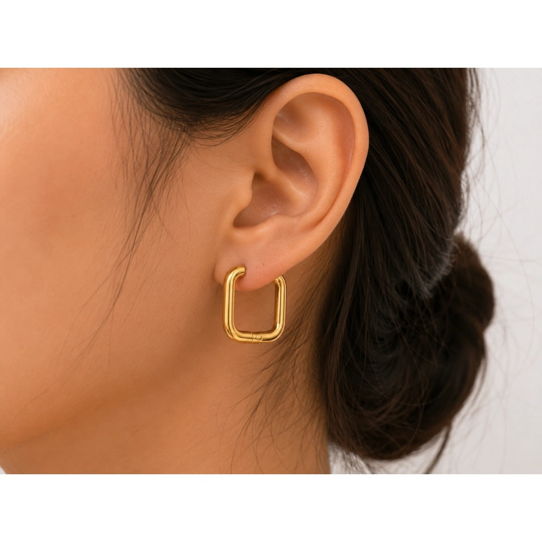Golden Box Hoops