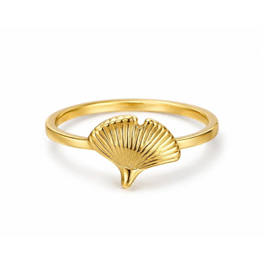 Golden Ginkgo Ring