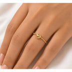 Golden Heart Ring