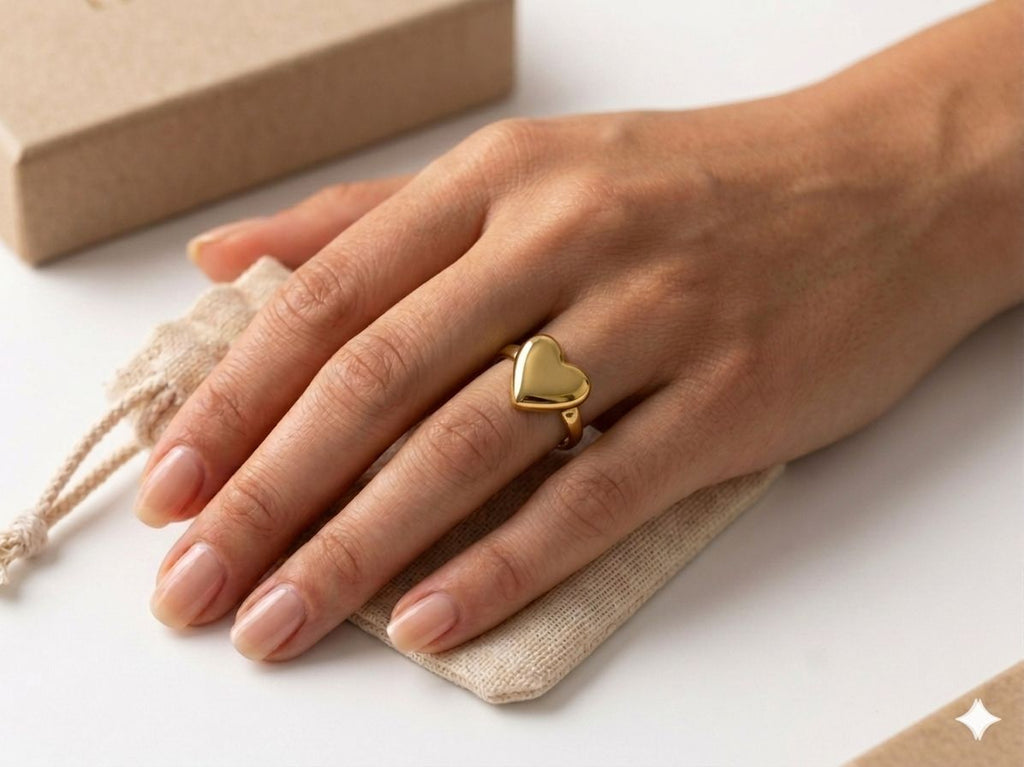 Golden Heart Ring