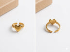 Golden Heart Ring