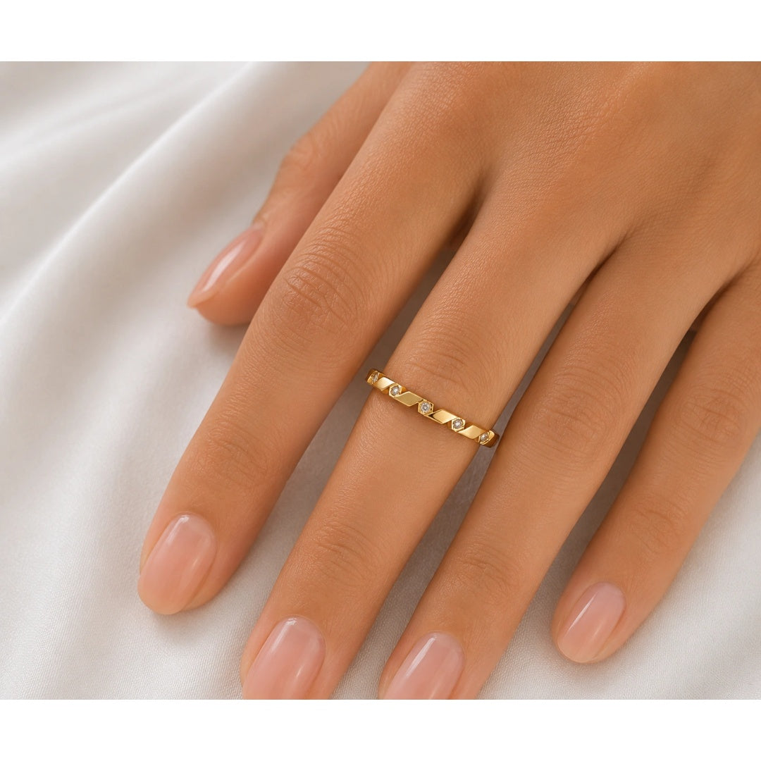 Golden Prism Ring