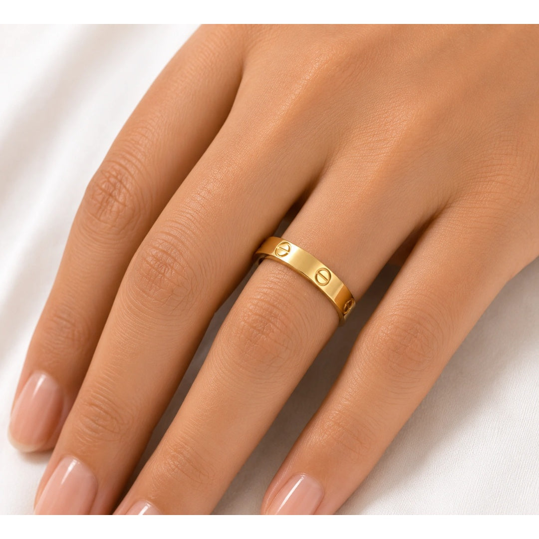 Golden Signature Ring