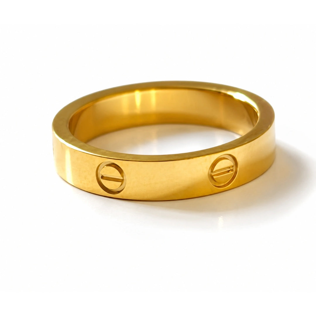 Golden Signature Ring