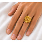 Golden Sunflower Ring