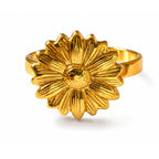 Golden Sunflower Ring