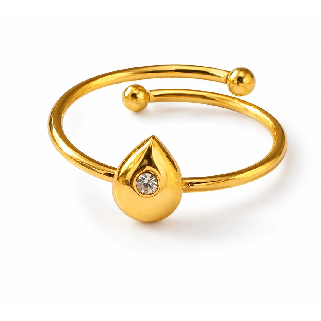 Golden Teardrop Ring