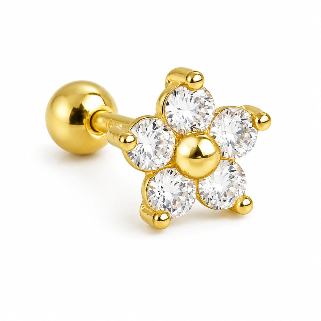 Gold floral