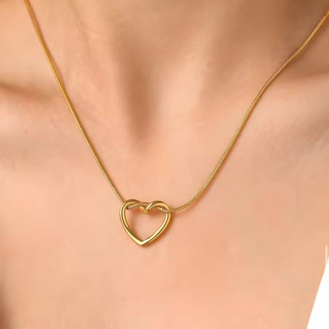 Interwined Heart Necklace