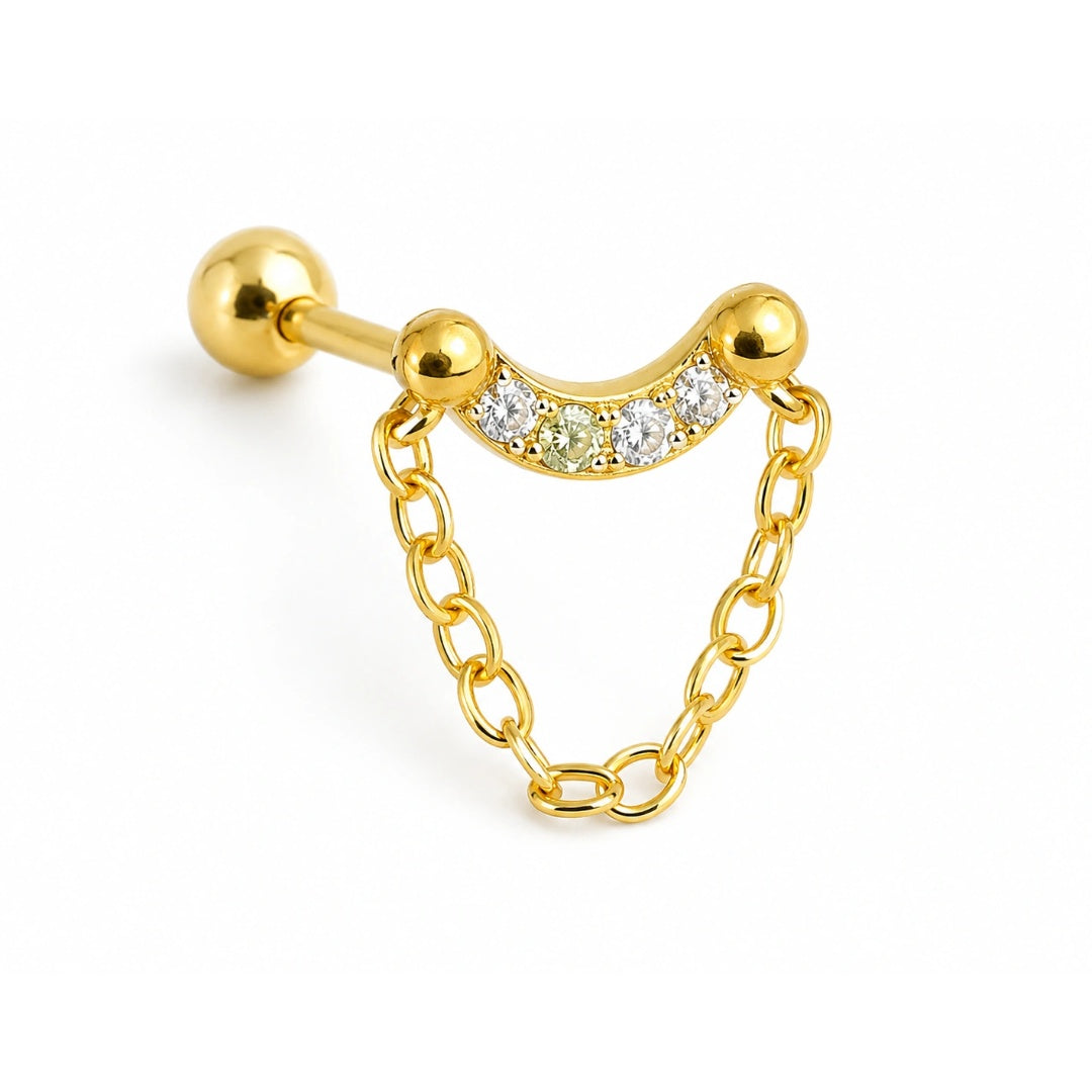 Luna Chain Stud