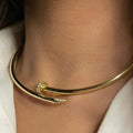 Nail Studded Necklace