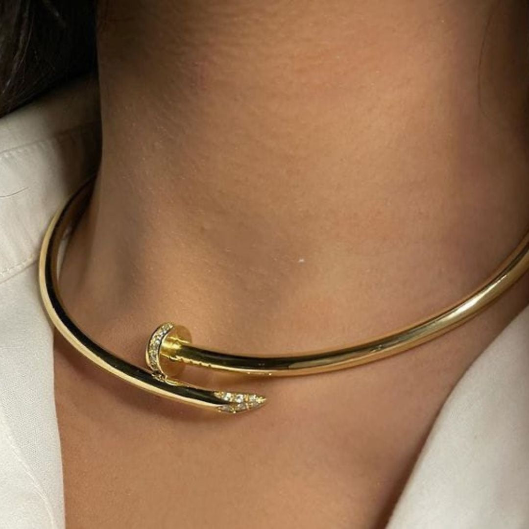 Nail Studded Necklace