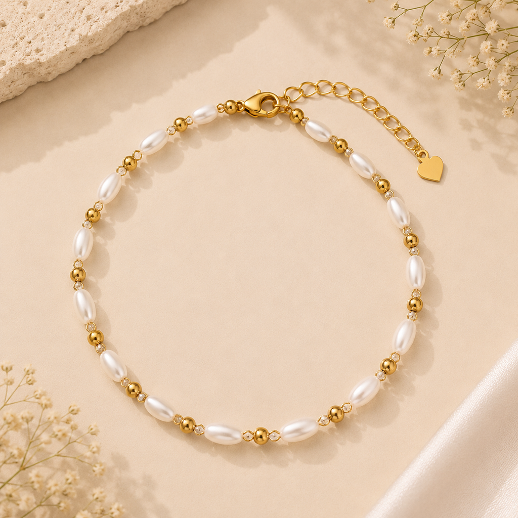 Pearl Bloom Anklet