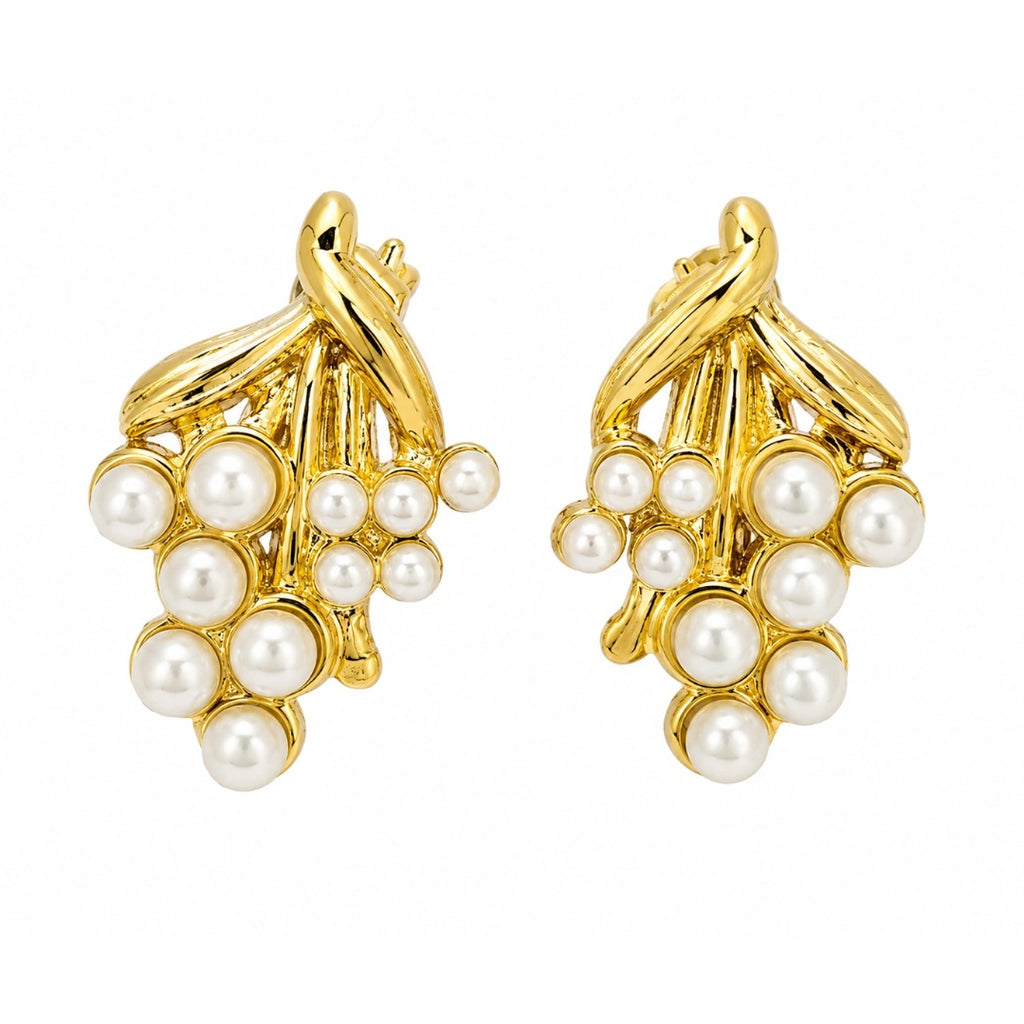 Pearl Cluster Earrings