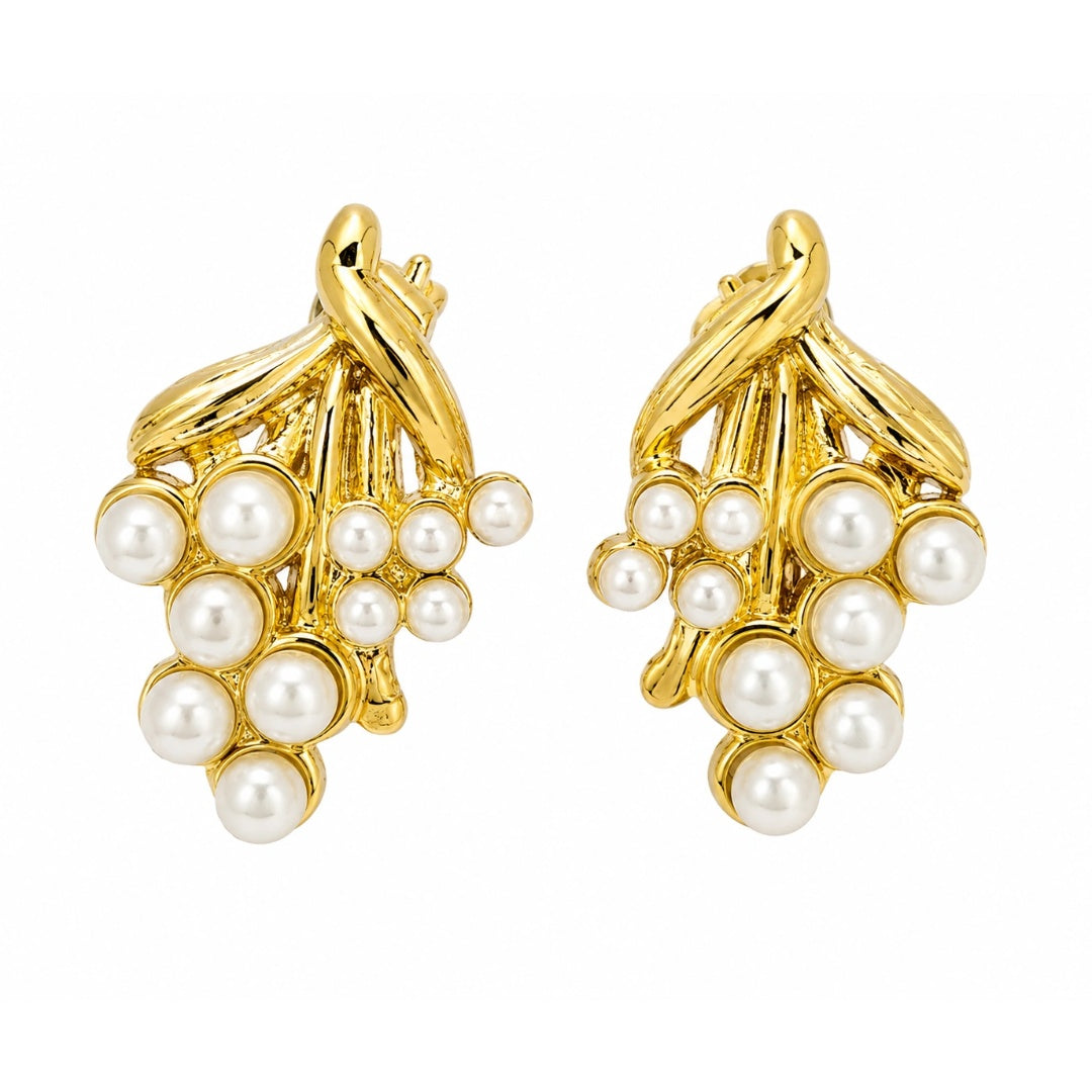 Pearl Cluster Earrings