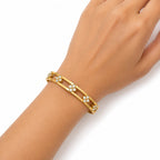 Radiant Flower Bangle ( Small Wrist size)