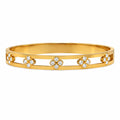 Radiant Flower Bangle ( Small Wrist size)